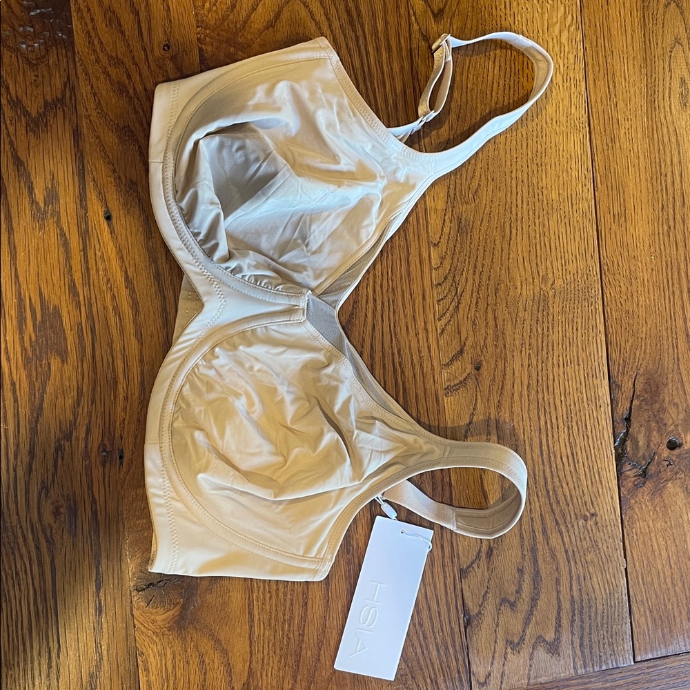 HSIA Light Tan Underwire Minimizer Bra